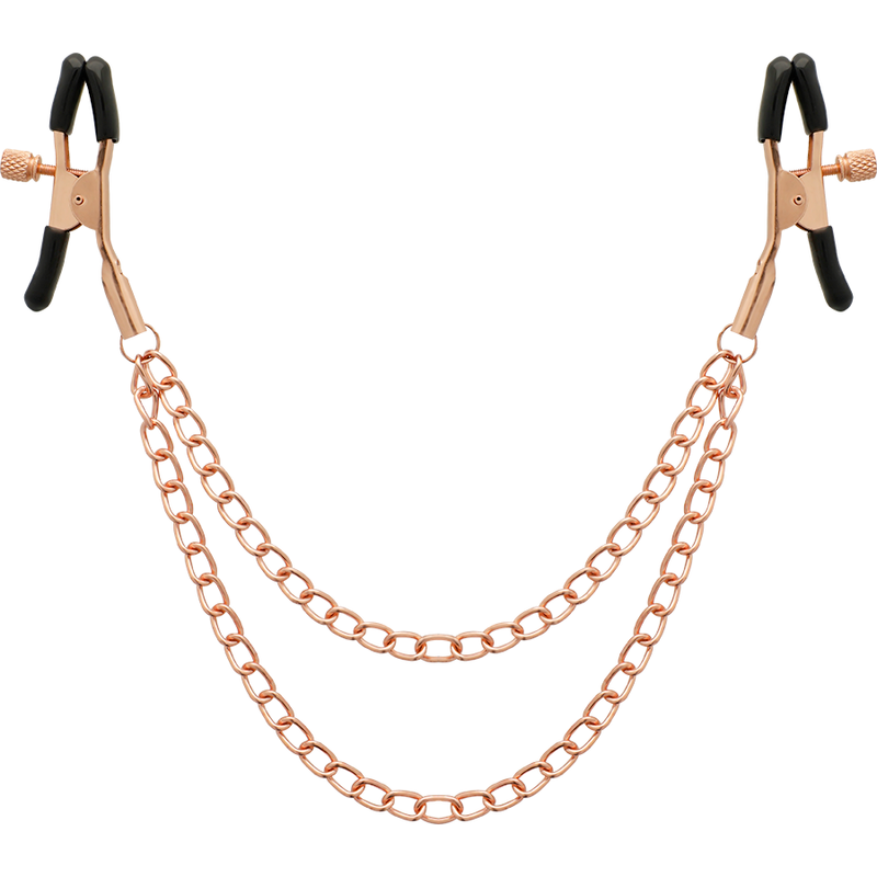 COQUETTE CHIC DESIRE - CLIPS DE PUNTA DE METAL FANTASÍA CON CADENA