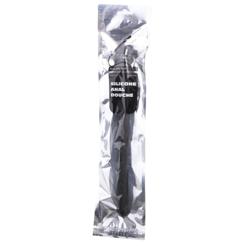 TODO NEGRO - ENORME DUCHA ANAL DE SILICONA DOBLE 27 CM