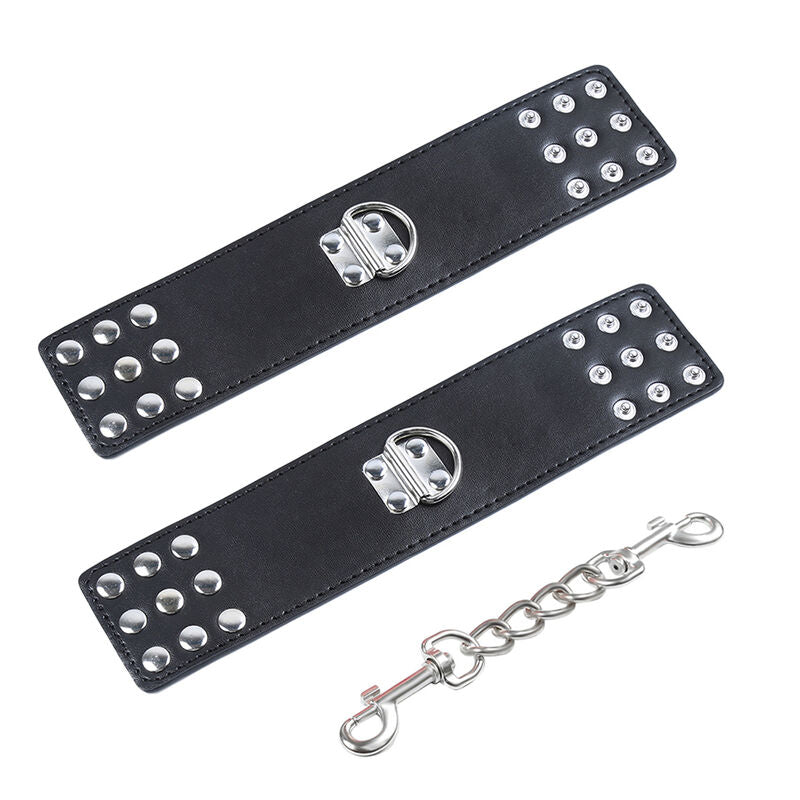 OHMAMA FETISH - RESTRICCIONES DE MUÑECAS DE METAL CON CIERRE A PRESIÓN