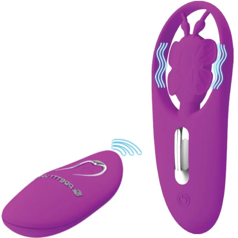 PRETTY LOVE - ESTIMULADOR MARIPOSA BAILANTE PARA CALAS CON CONTROL REMOTO LILA