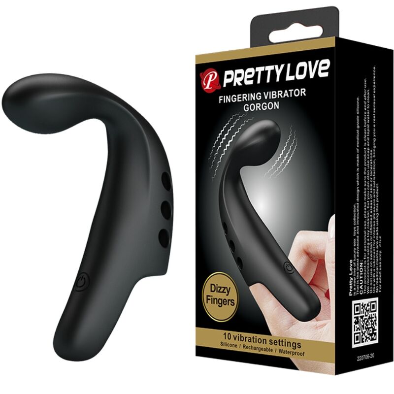 DEDAL VIBRADOR GORGONA PRETO