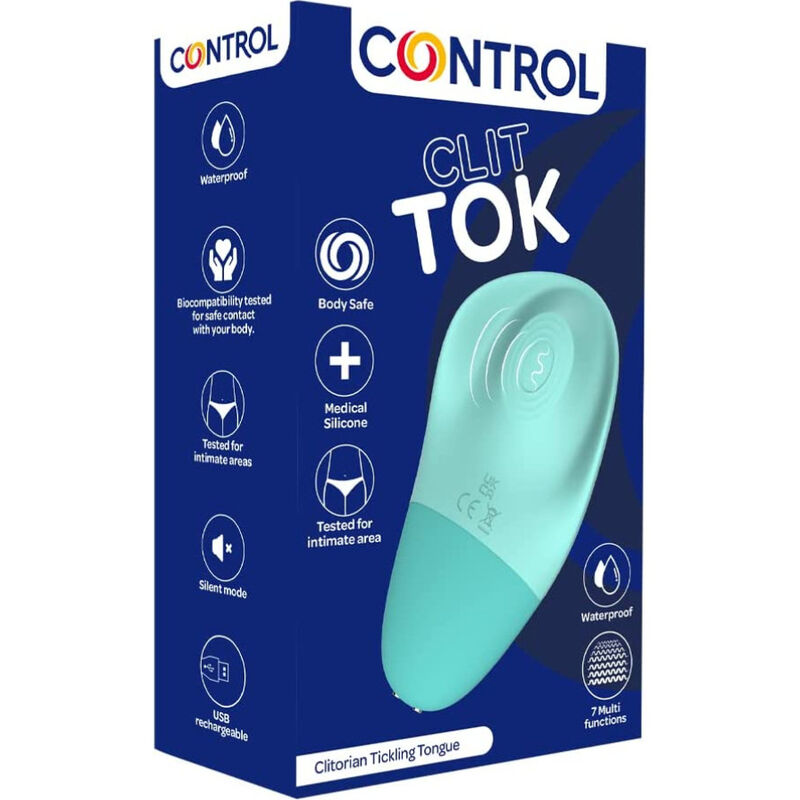 CONTROL - CLIT TOK ESTIMULADOR DE CLÍTORIS RECARGABLE LENGUA