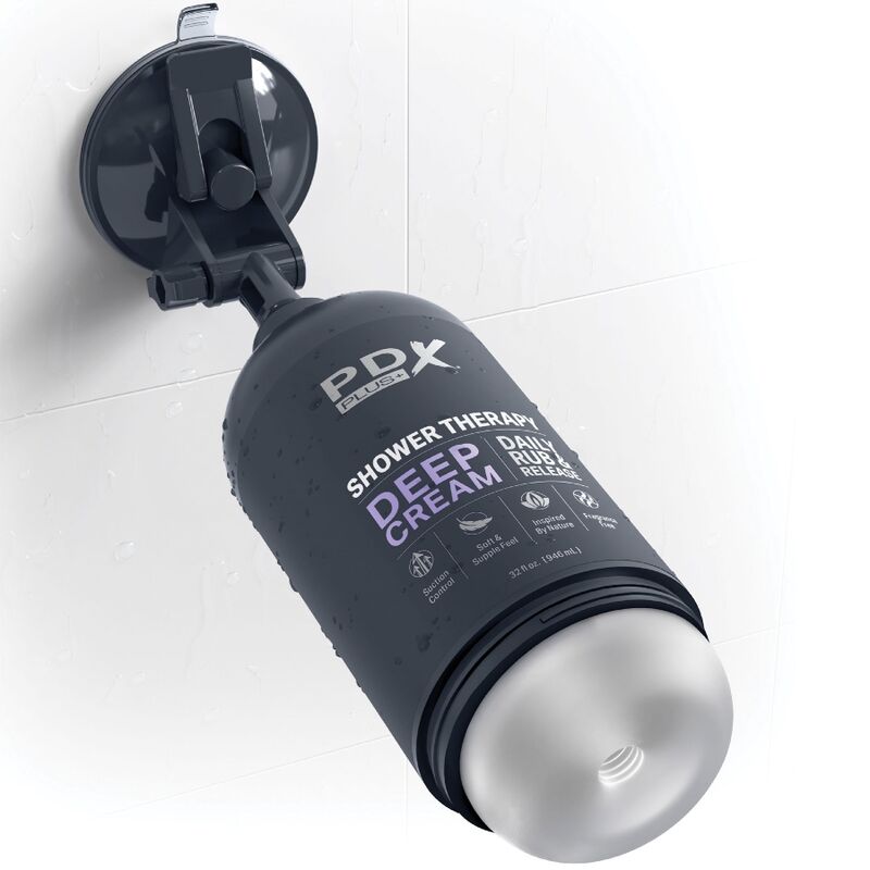 PDX PLUS - MASTURBADOR STROKER DISCRETO DISEÑO DE BOTELLA DE CHAMPÚ EN CREMA PROFUNDA