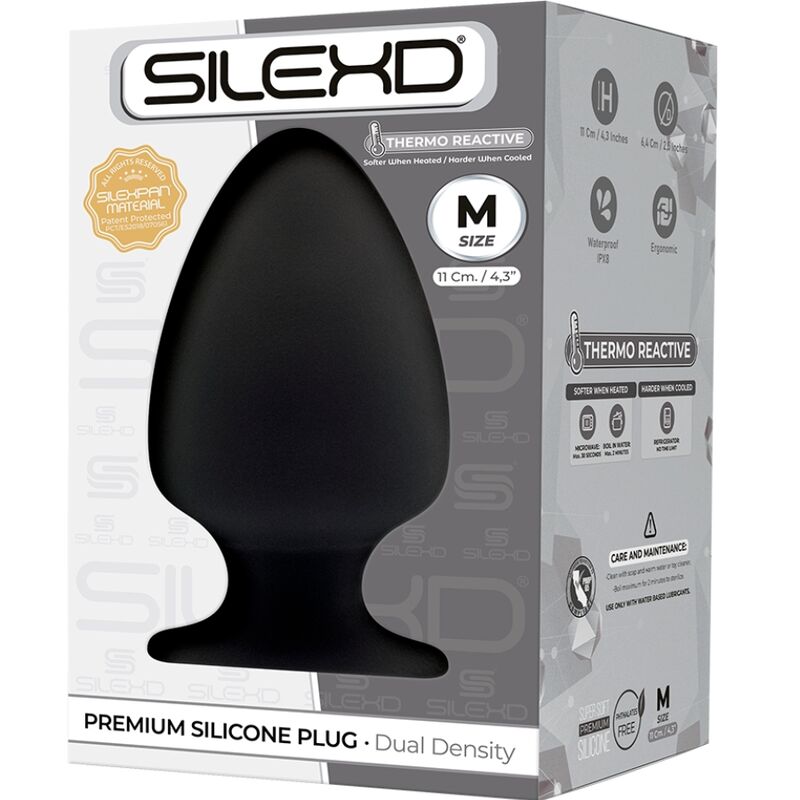 SILEXD - MODELO 1 PLUG ANAL PREMIUM SILEXPAN SILICONA TERMOREACTIVA PREMIUM TALLA M