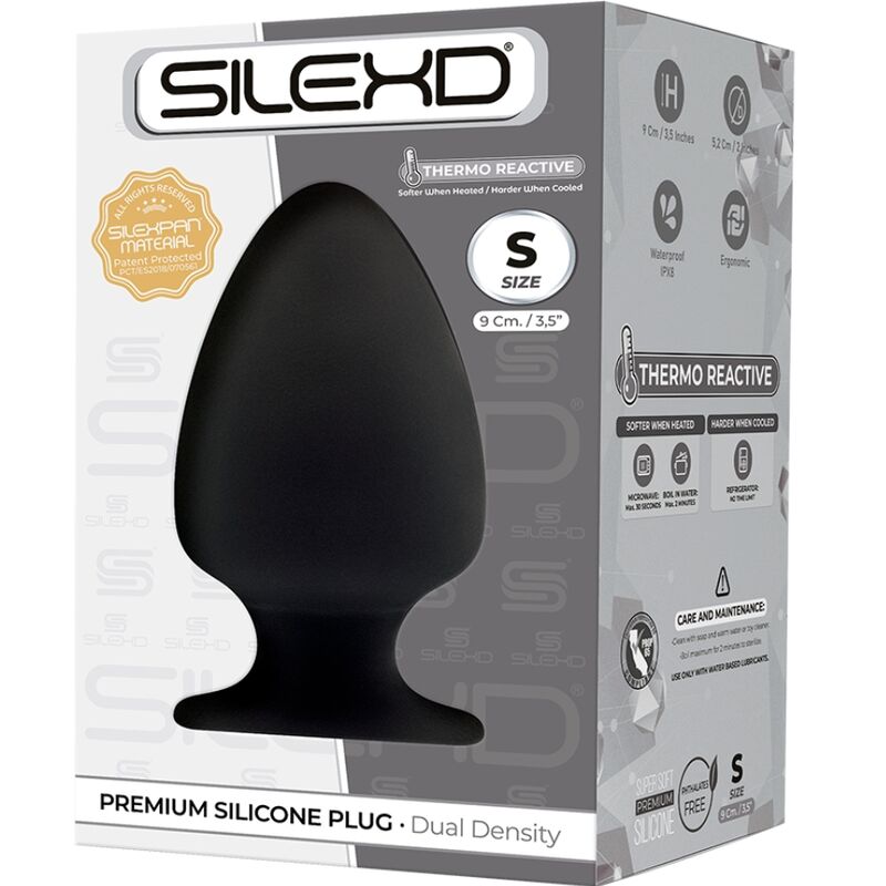 SILEXD - MODELO 1 PLUG ANAL PREMIUM SILEXPAN SILICONA TERMOREACTIVA PREMIUM TALLA S