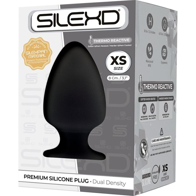 SILEXD - MODELO 1 PLUG ANAL PREMIUM SILEXPAN SILICONA TERMOREACTIVA PREMIUM TALLA XS