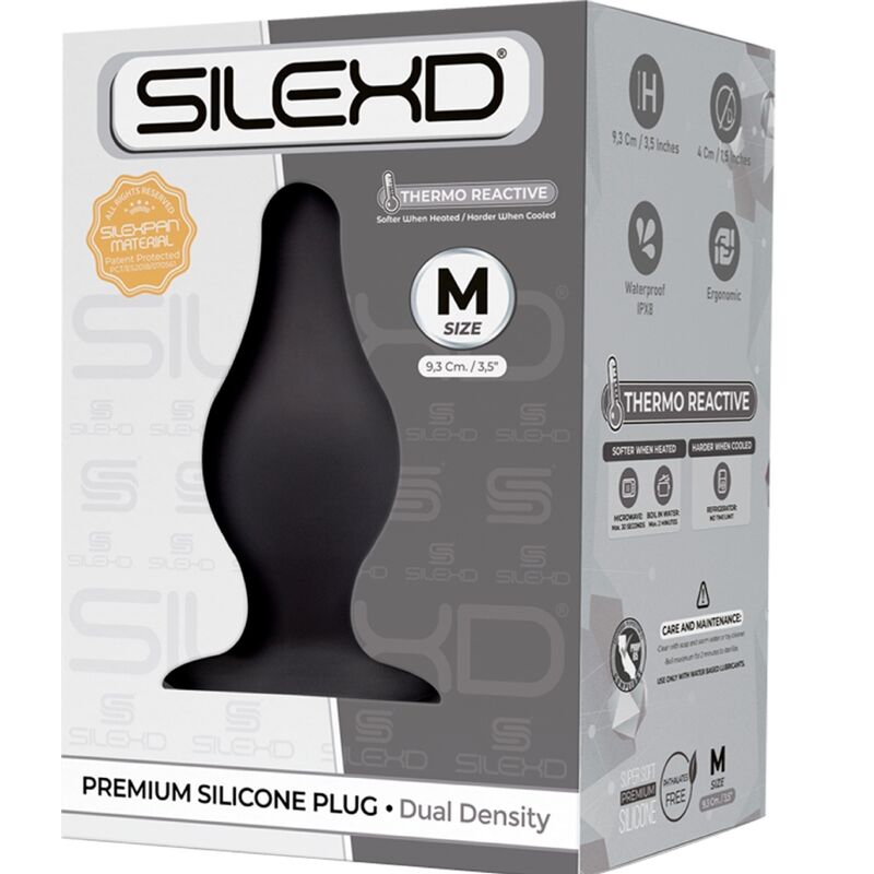 SILEXD - PLUG ANAL PREMIUM MODELO 2 SILEXPAN SILICONA TERMOREACTIVA PREMIUM TALLA M