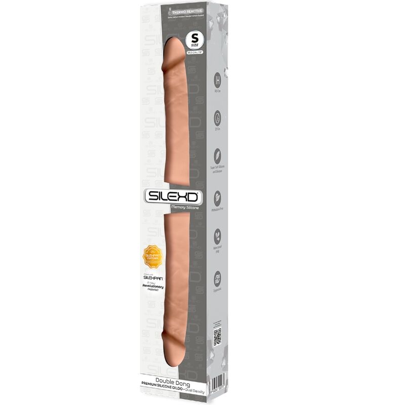 SILEXD - PENE DOBLE REALISTA DE SILICONA PREMIUM SILEXPAN 38,5 CM