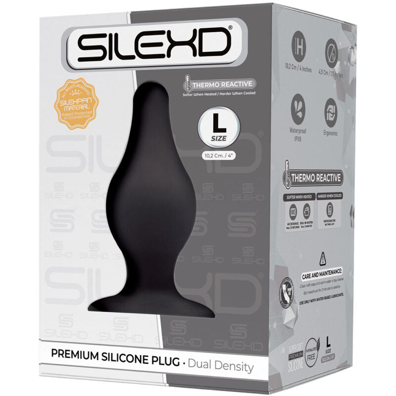 SILEXD - PLUG ANAL PREMIUM MODELO 2 SILEXPAN SILICONA TERMOREACTIVA PREMIUM TALLA L