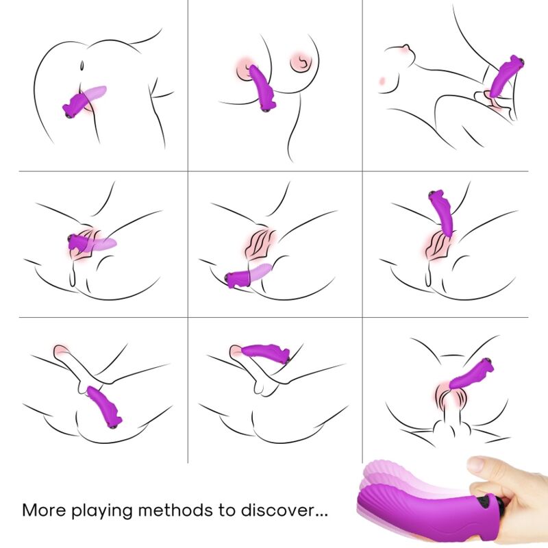 AURORA VIBRADOR DEDO ROXO