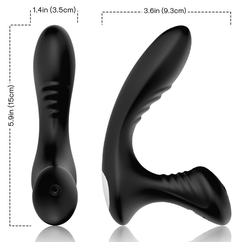 ARMONY - STORM VIBRADOR ANAL DE PRÓSTATA Y PLUG CONTROL REMOTO NEGRO