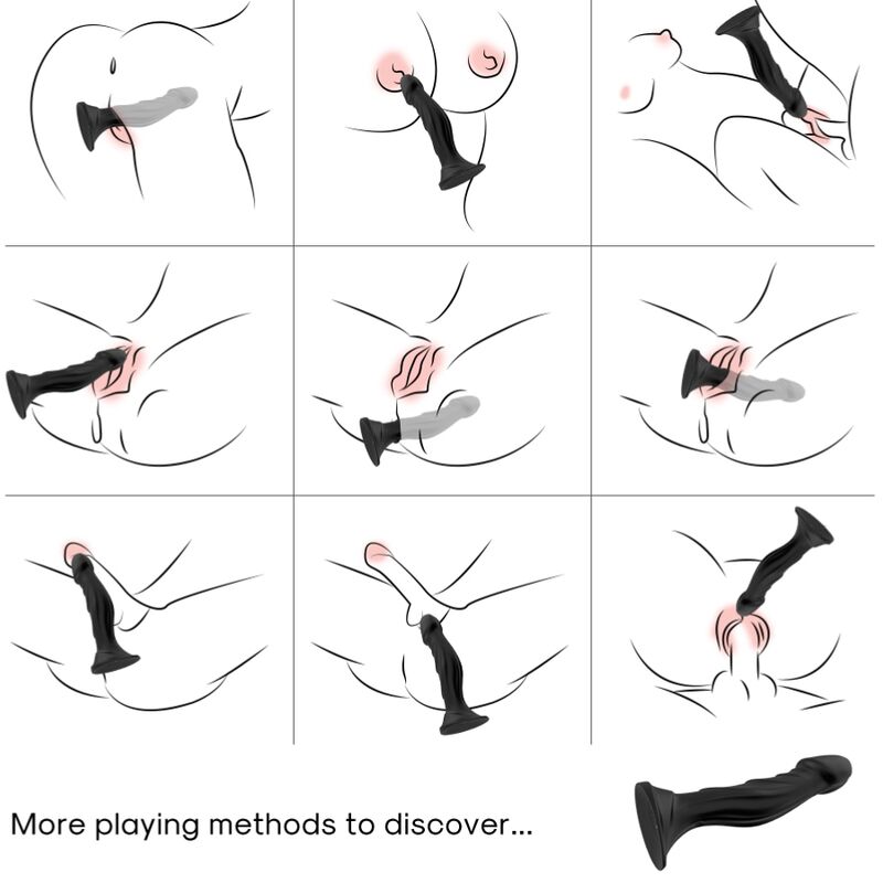 ARMONY - DILDO CON CONTROL REMOTO Y VIBRADOR ANAL CON PLUG NEGRO