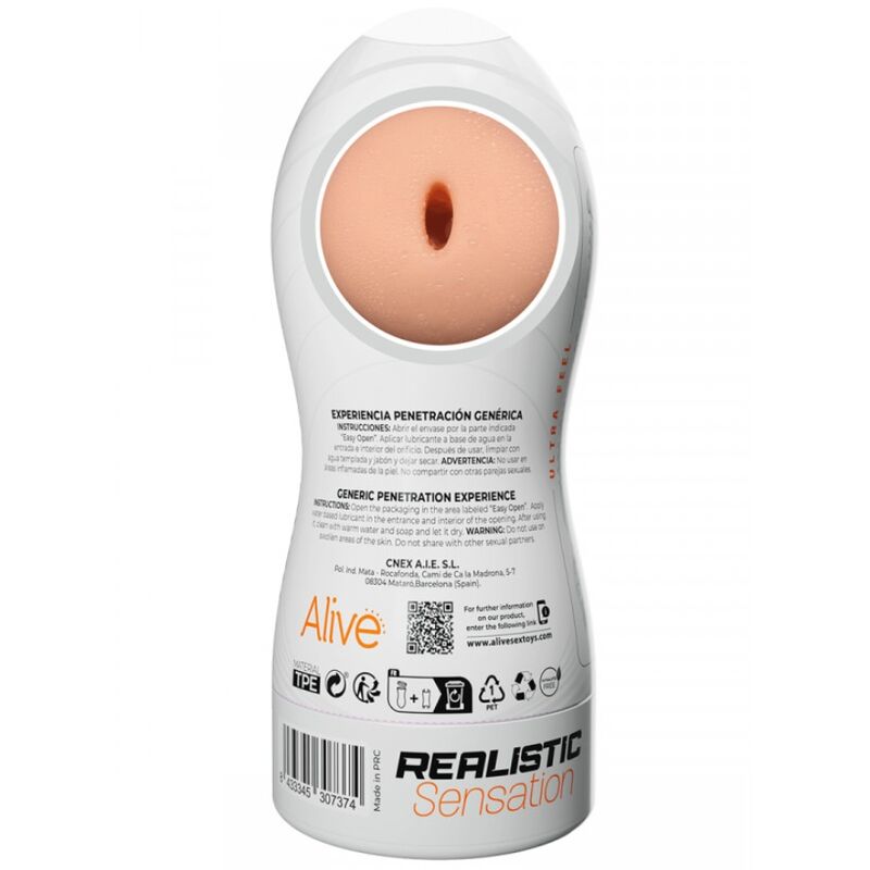 ALIVE - MASTURBADOR MASCULINO GENERICO MAXI FLEX TALLA L