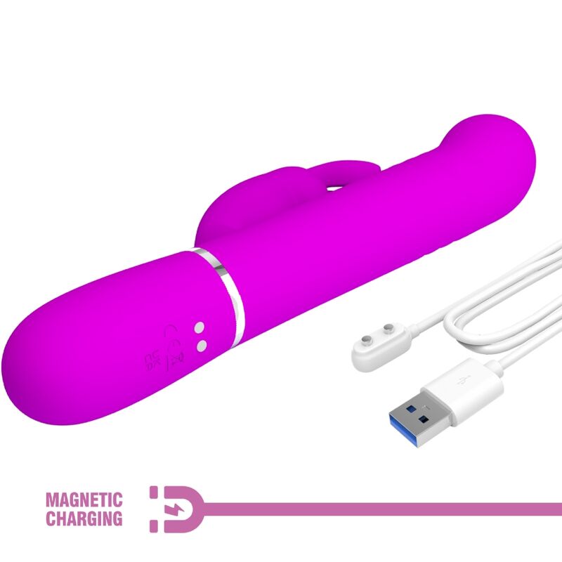 PRETTY LOVE - VIBRADOR CONEJO COALE PERLAS VIOLETA