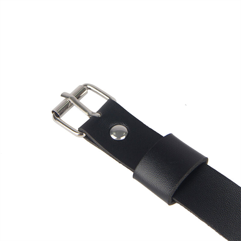 SUBBLIME - ARNÉS DE CADENA DE CUERO PARA PIERNAS NEGRO TALLA ÚNICA