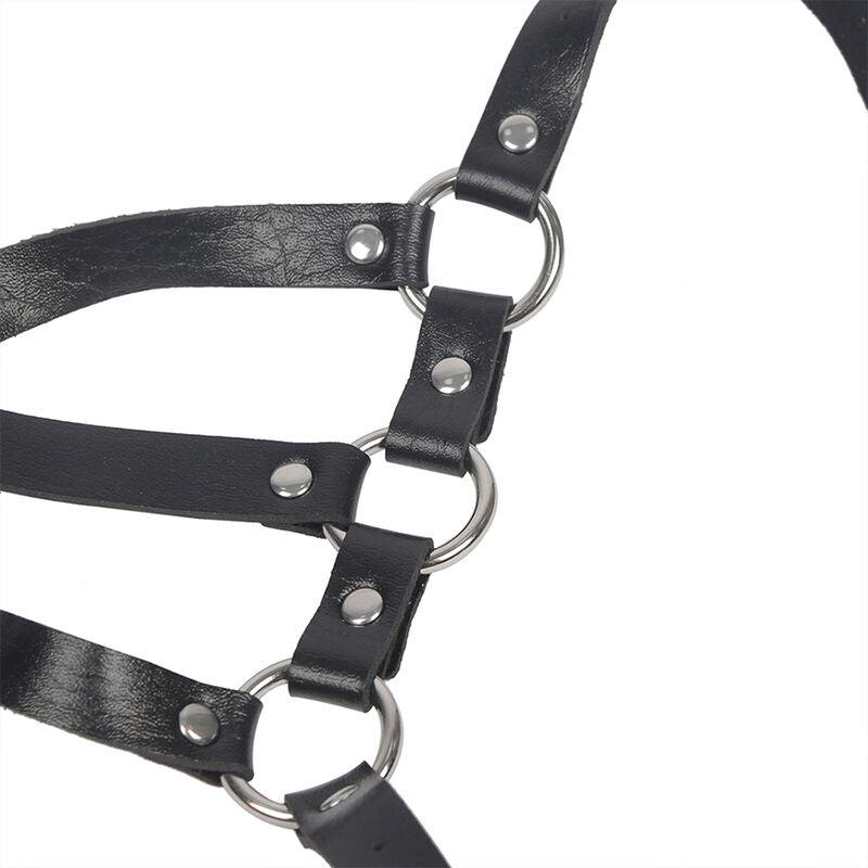 SUBBLIME - ARNÉS CORPORAL AJUSTABLE INDIVIDUAL DE CUERO ETO TALLA ÚNICA