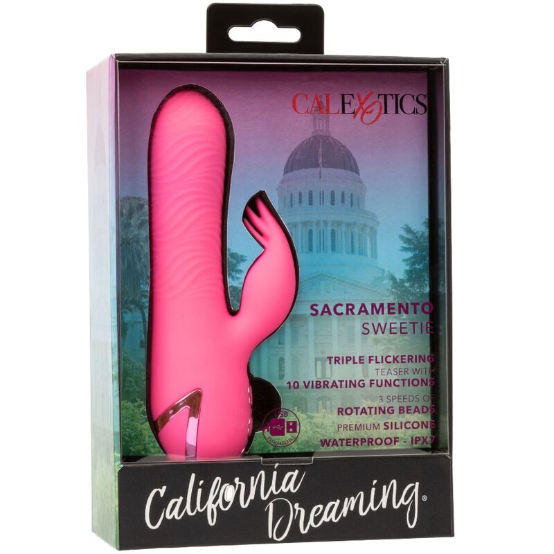 CALEXOTICS - VIBRADOR SACRAMENTO SWEETIE PINK RABBIT DE CALIFORNIA DREAMING