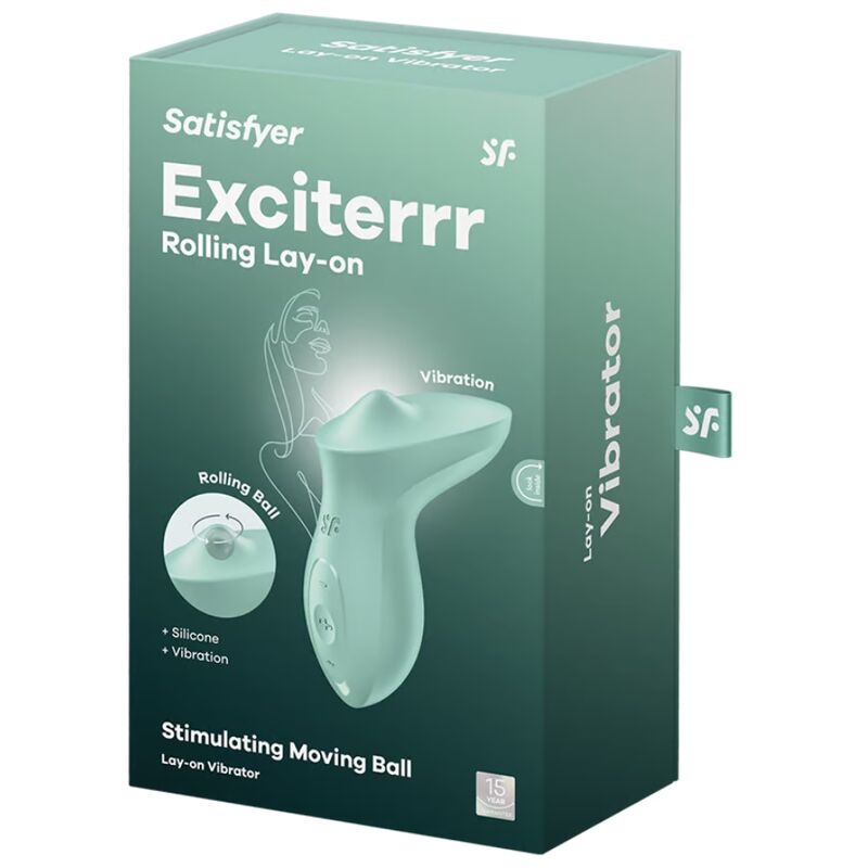 SATISFYER - EXCITERRR VIBRADOR DE CLÍTORIS DE APOYO MENTA