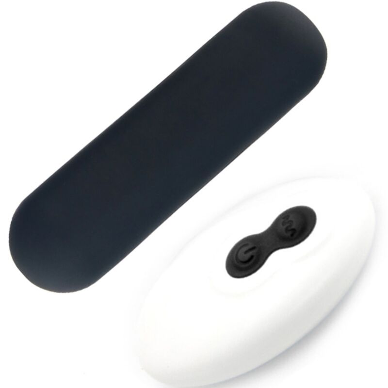 SPLASH JOIE VIBRADOR BULLET SILICONE CONTROLE REMOTO 10 VIBRAÇÕES 75 X 19 CM PRETO
