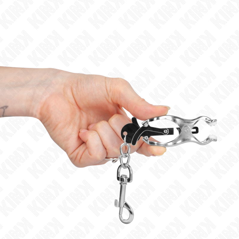 KINK - PINZAS DE TRÉBOL JAPONESAS CON GANCHOS DE PLATA