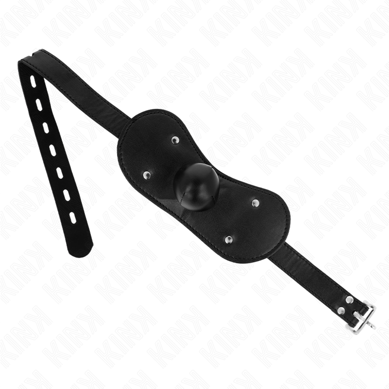 KINK - MÁSCARA BOCAL CON MORDAZA DE BOLA Y CIERRE AJUSTABLE 42-60 CM
