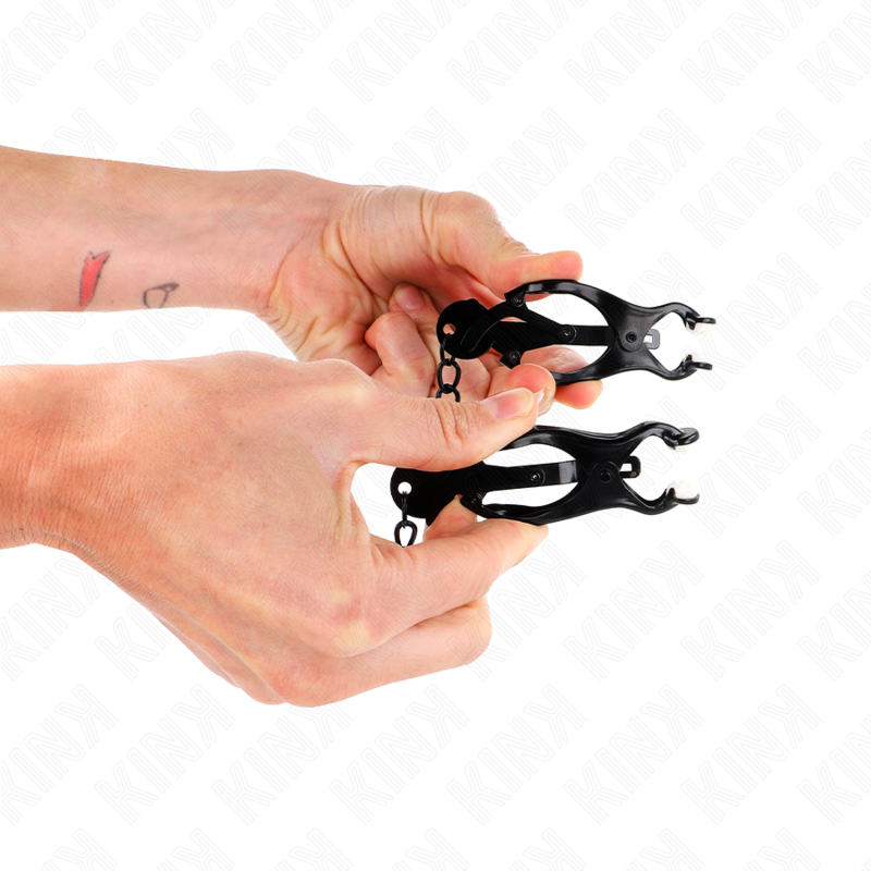 KINK - ALICATE JAPONÉS TRÉBOL CON CADENA NEGRA 30 CM