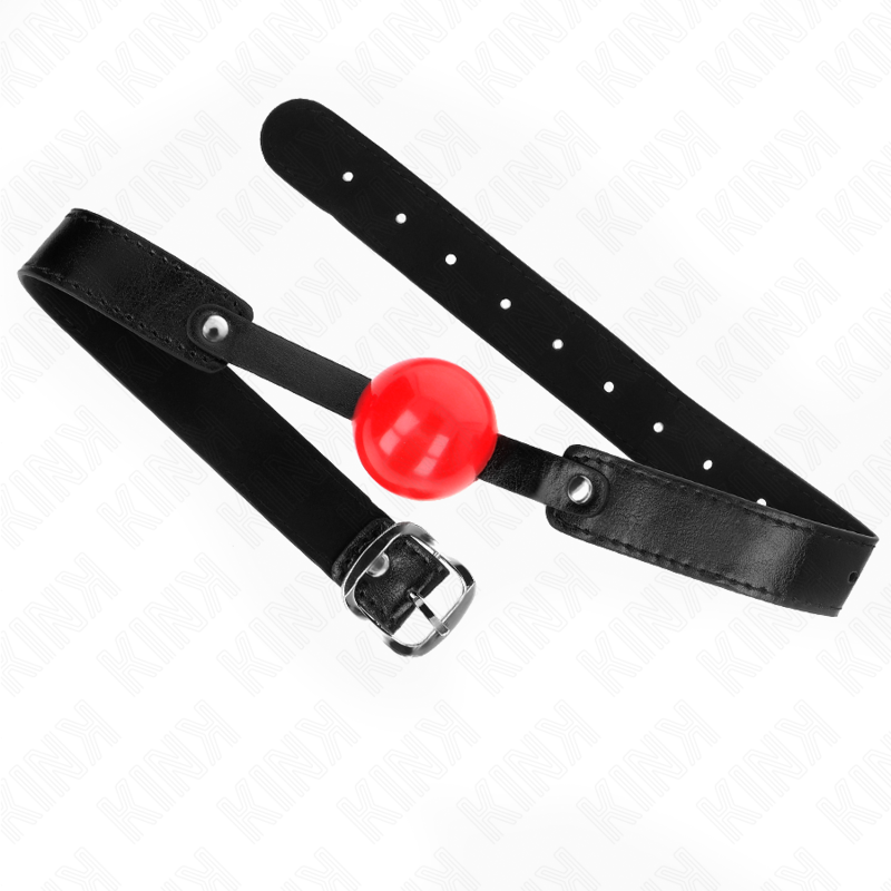 KINK - MORDAZA DE BOLA TPE SUAVE DE 4 CM MODELO 1 66 x 2,5 CM AJUSTABLE 41-61 CM
