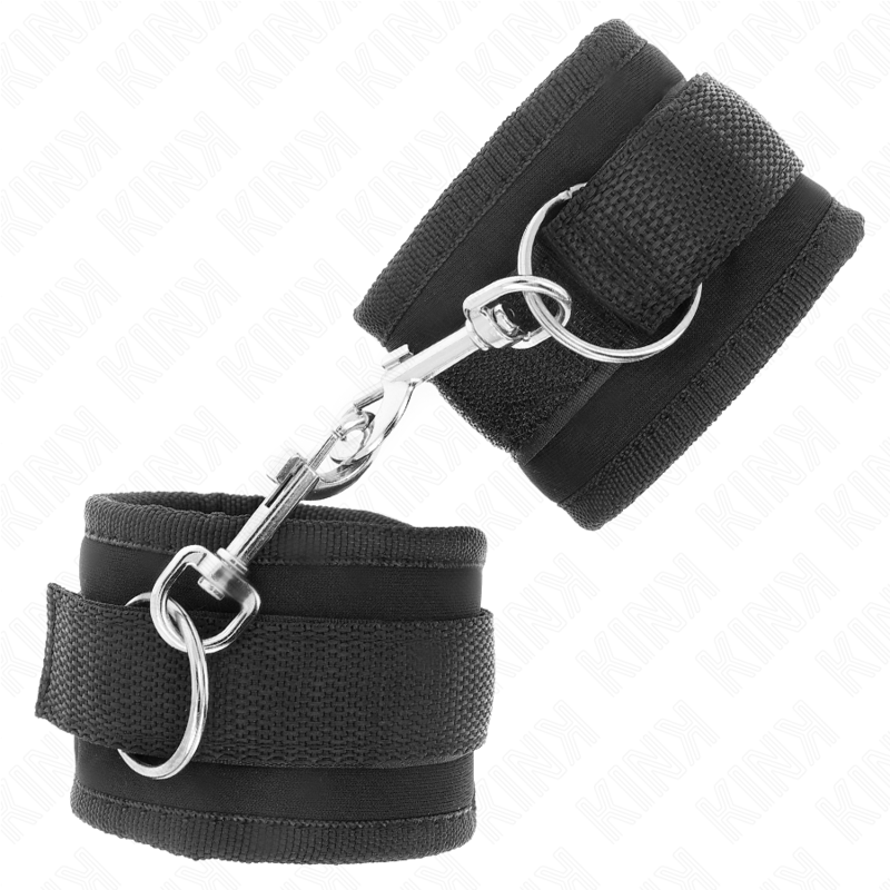 KINK - MUÑECA DE NYLON CON GANCHO Y BUCLE NEGRO MODELO 2 AJUSTABLE 18-35 CM X 6 CM
