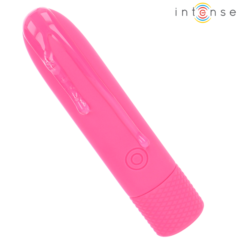 INTENSE - BALA VIBRADORA RECARGABLE USB SYMONE 8 VIBRACIONES ROSA 10 X 2,2 CM
