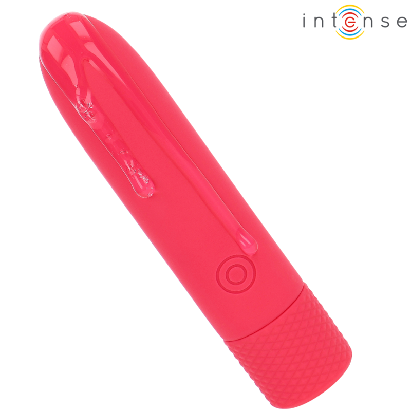 INTENSE - BALA VIBRADORA RECARGABLE USB SYMONE 8 VIBRACIONES ROJA 10 X 2,2 CM