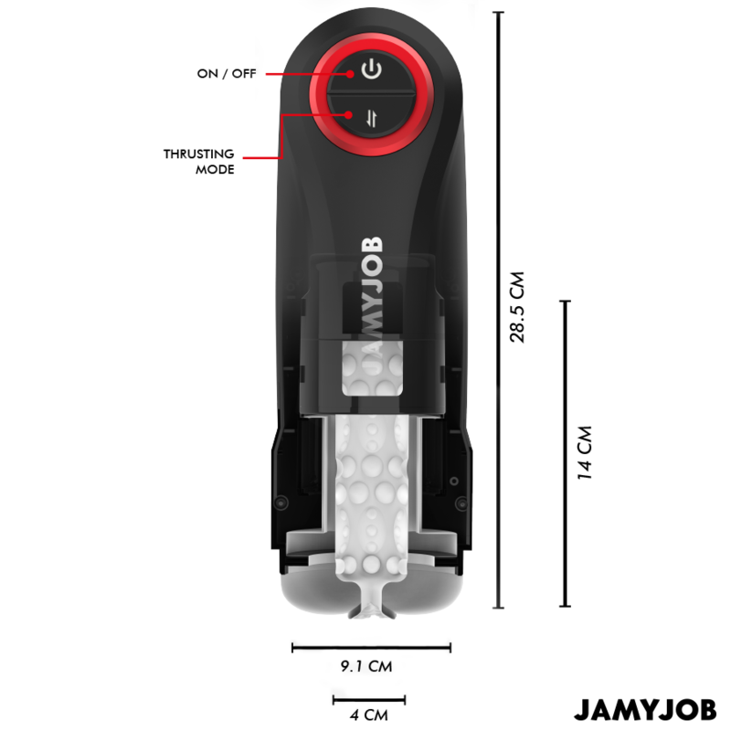 JAMYJOB - MASTURBADOR VAGINA AUTOMATICO POR GRAVEDAD 5 MODOS DE SUCCION