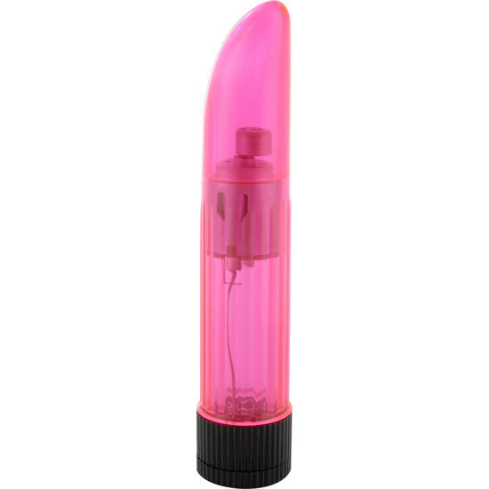 VIBRADOR CRISTAL TRANSPARENTE SENHORA ROSA