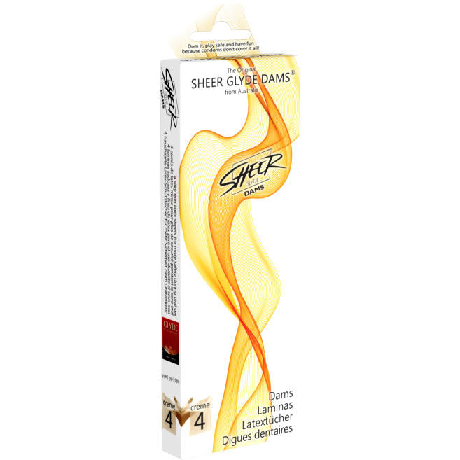 SHEER GLYDE - HOJAS DE LÁTEX PARA PRESAS SEXO ORAL VAINILLA