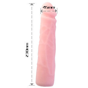 BAILE - DILDO REALISTA DE SILICONA CON TACTO PIEL 23 CM
