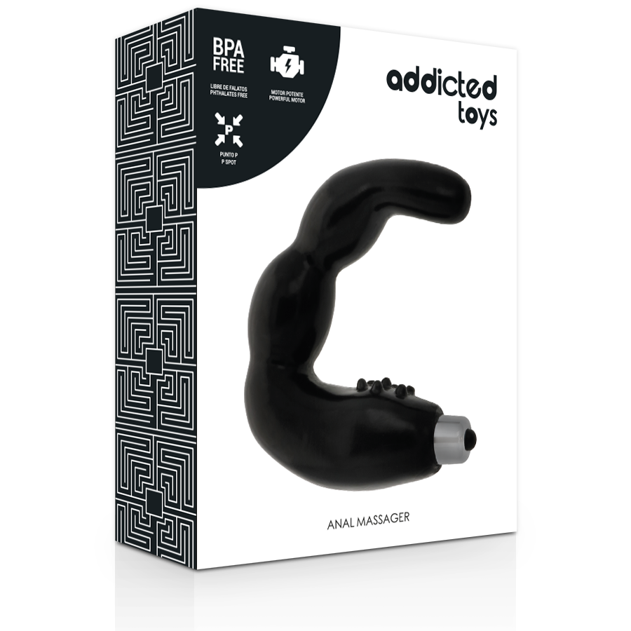 JUGUETES ADICTIVOS - MASAJEADOR ANAL DE PRÓSTATA VIBRADOR