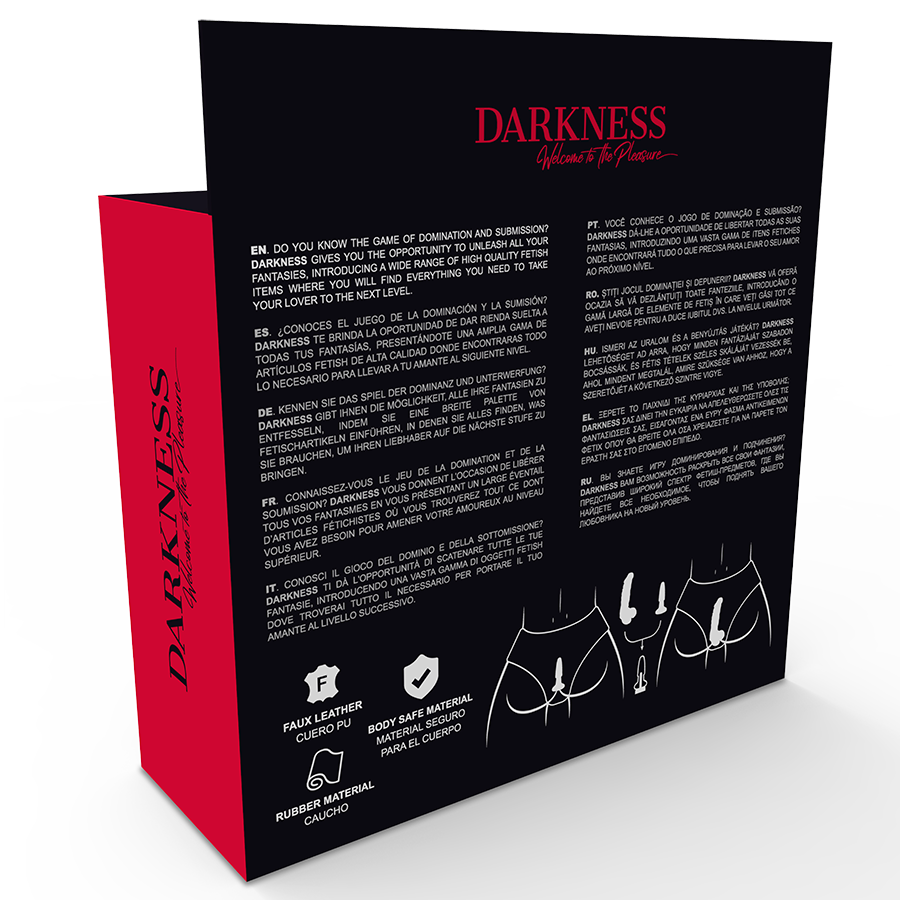 DARKNESS - PANTALÓN CON PLUG INTERCAMBIABLE Y VIBRADOR