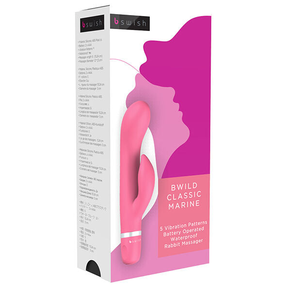 B SWISH - BWILD CLASSIC VIBRADOR CONEJO MARINO GUAYABA