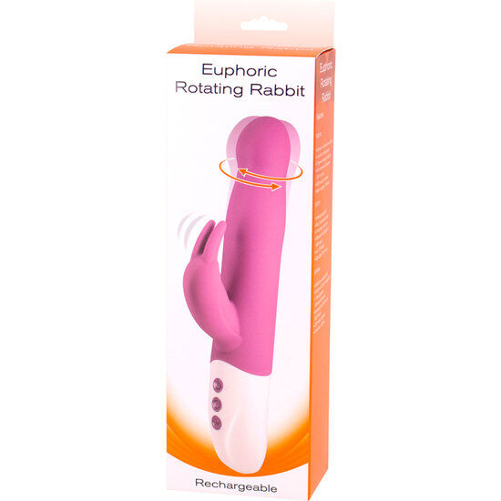 SEVEN CREATIONS - VIBRADOR EUPHORIC BUNNY CON ROTACIÓN MORADA