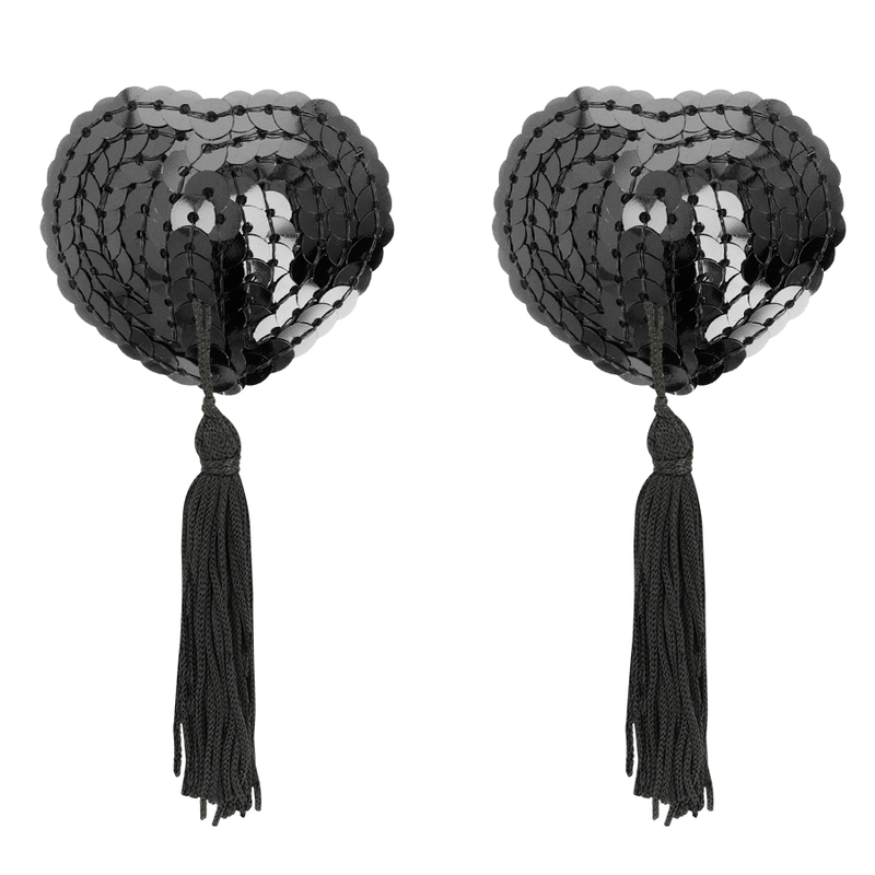 COQUETTE CHIC DESIRE - CUBREPUNTAS CON LENTEJUELAS NEGRAS