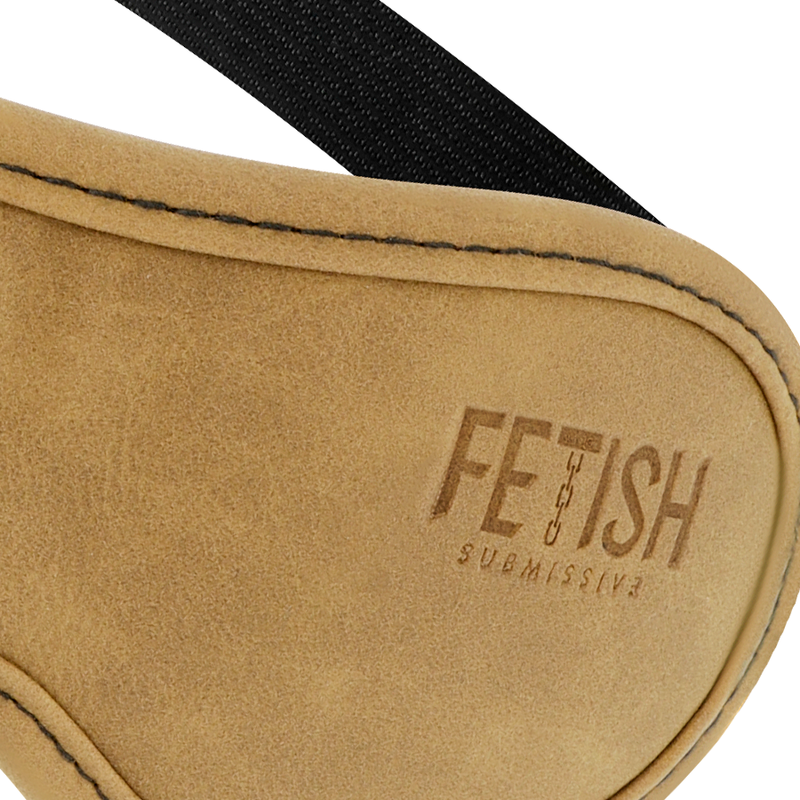 ORIGEN SUBMISSIVE FETISH - MÁSCARA DE CUERO VEGANO CON FORRO DE NEOPRENO