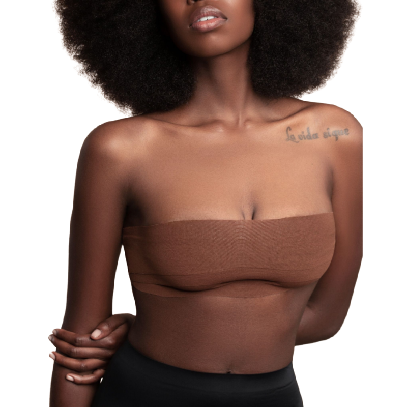 BYE-BRA - CINTA CORPORAL 5 MX 6,5 CM + 3 PARES CUBREPEZONES MARRONES