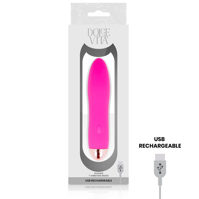 VIBRADOR RECARREGÁVEL QUATRO PINK 7 VELOCIDADES