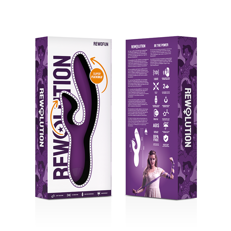 REWOLUTION - VIBRADOR CONEJO FLEXIBLE REWOFUN