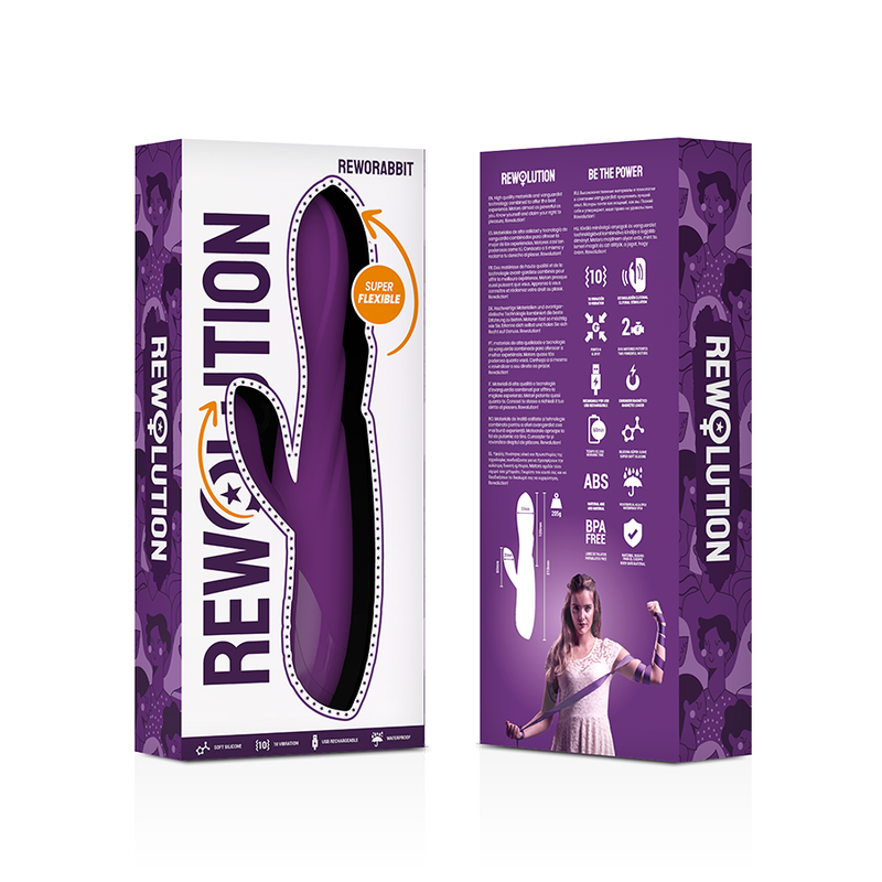 REWOLUTION - VIBRADOR CONEJO FLEXIBLE REWORABBIT