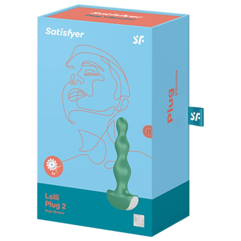 SATISFYER - LOLLI PLUG 2 PLUG VIBRADOR GRIS