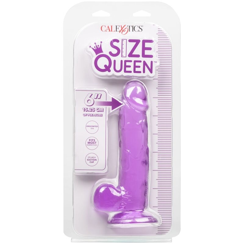 CALEXOTICS - DILDO QUEEN SIZE PÚRPURA 15,3 CM