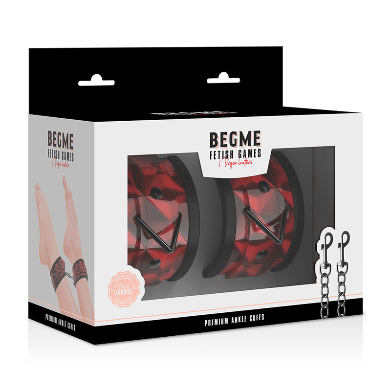 BEGME - PUÑOS PARA TOBILLOS PREMIUM RED EDITION CON FORRO DE NEOPRENO