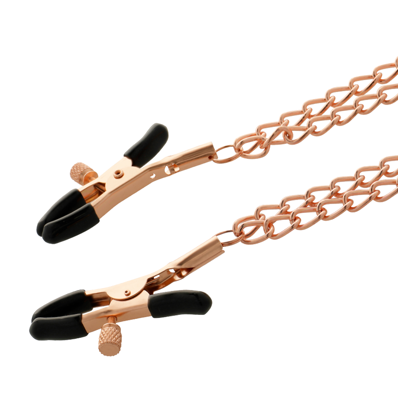 COQUETTE CHIC DESIRE - CLIPS DE PUNTA DE METAL FANTASÍA CON CADENA