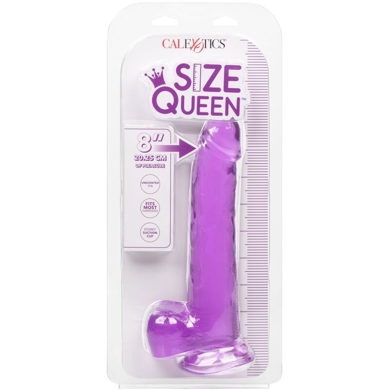 CALEXOTICS - DILDO QUEEN SIZE PÚRPURA 20,3 CM