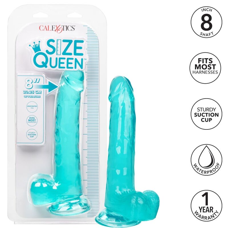 CALEXOTICS - DILDO QUEEN SIZE AZUL 20,3 CM